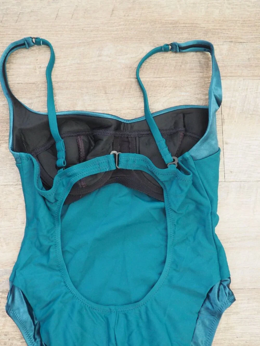 NEW Vintage Victoria’s Secret Teal Underwire One Piece Swimsuit sz 12 B - Picture 6 of 9